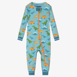 Hatley-Blue Organic Cotton Romper | Childrensalon Outlet