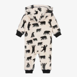 Hatley-Boy's Ivory Cozy Bear Romper | Childrensalon Outlet