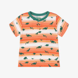 Hatley-Boys Bamboo Orange Dino Tee | Childrensalon Outlet