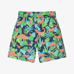 Hatley-Boys Blue Dino Jungle Swim Shorts (UPF50+) | Childrensalon Outlet