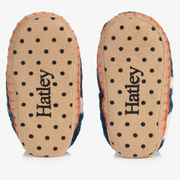 Hatley-Boys Blue Dino Slippers | Childrensalon Outlet