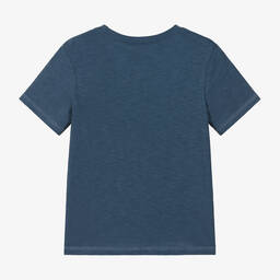 Hatley-Boys Blue Graphic Print Cotton T-Shirt | Childrensalon Outlet