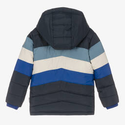 Hatley-Boys Blue Hooded Puffer Coat | Childrensalon Outlet