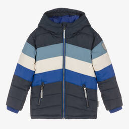 Hatley-Boys Blue Hooded Puffer Coat | Childrensalon Outlet