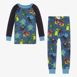 Hatley-Boys Blue Monster Pyjamas | Childrensalon Outlet