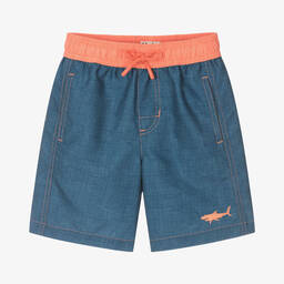 هاتلي-شورت سباحة لون كحلي وبرتقالي للأولاد (UPF50+) | Childrensalon Outlet