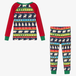 Hatley-Boys Blue Painted Fair Isle Pyjamas | Childrensalon Outlet