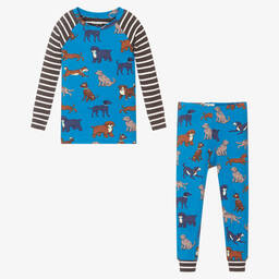 هاتلي-بيجاما قطن عضوي لون أزرق للأولاد | Childrensalon Outlet