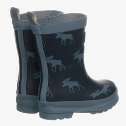 هاتلي-Boys Blue Rain Boots | Childrensalon Outlet