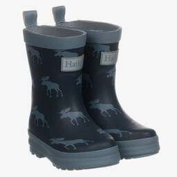 هاتلي-Boys Blue Rain Boots | Childrensalon Outlet