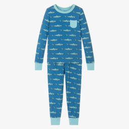 Hatley-Boys Blue Shark Soft Sleepwear | Childrensalon Outlet