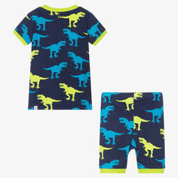 Hatley-Boys Blue T-Rex Short Pyjamas | Childrensalon Outlet