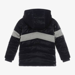 Hatley-Boys Chevron Hooded Puffer Jacket | Childrensalon Outlet
