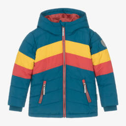 Hatley-Boys Chevron Hooded Puffer Jacket | Childrensalon Outlet