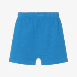 Hatley-Boys Cozy Blue Knit Shorts | Childrensalon Outlet