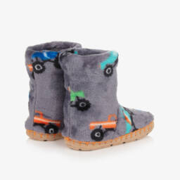 Hatley-Boys Cozy Truck Slippers | Childrensalon Outlet