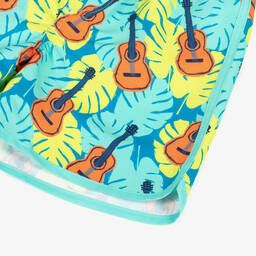 Hatley-شورت سباحة بطبعة جيتار لون أخضر | Childrensalon Outlet