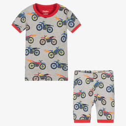 Hatley-Boys Grey Cotton Bike Pyjamas | Childrensalon Outlet