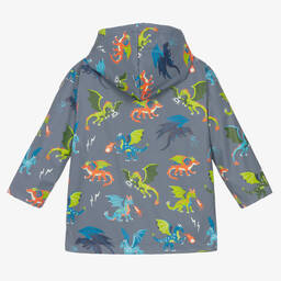 Hatley-Boys Grey Dragon Realm Raincoat | Childrensalon Outlet