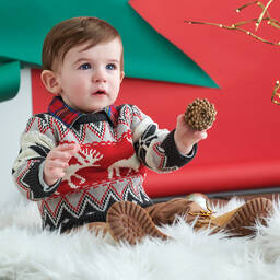 Hatley-Серый свитер с узором фэйр-айл для мальчиков | Childrensalon Outlet