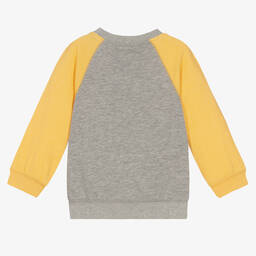 Hatley-Boys Grey & Yellow Dino Sweatshirt | Childrensalon Outlet