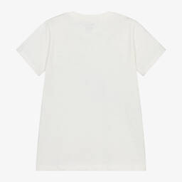 Hatley-Boys Ivory Cotton T-Rex T-Shirt | Childrensalon Outlet