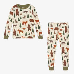 Hatley-Boys Ivory Forest Creatures Pyjamas | Childrensalon Outlet
