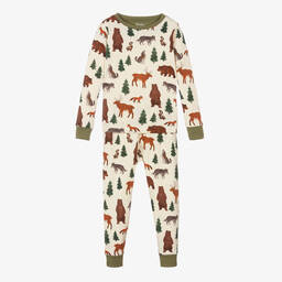 Hatley-Boys Ivory Forest Creatures Pyjamas | Childrensalon Outlet