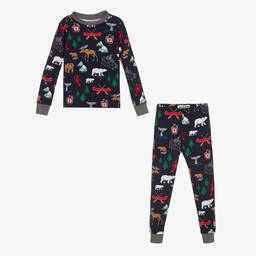 Маленький голубой домик от Hatley-Синяя пижама с животными для мальчиков | Childrensalon Outlet