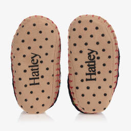 Hatley-Boys Navy Blue Rocket Man Slippers | Childrensalon Outlet