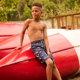 Hatley-شورت سباحة لون كحلي للأولاد (UPF50+) | Childrensalon Outlet
