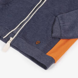 Hatley-Boys Navy Cotton Zip Hoodie | Childrensalon Outlet