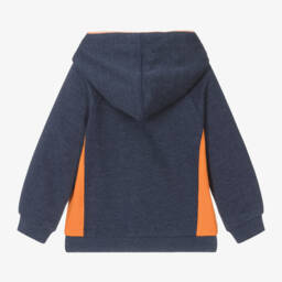 Hatley-Boys Navy Cotton Zip Hoodie | Childrensalon Outlet