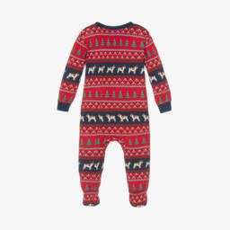 Hatley-Boys Navy & Scarlet Viscose Sleepsuit | Childrensalon Outlet