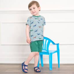 Hatley-تيشيرت أزرق سماوي للأولاد بأسلوب الطيار | Childrensalon Outlet