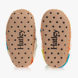 Hatley-Boys White Real Dinos Slippers | Childrensalon Outlet