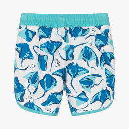 Hatley-Boys White Swim Shorts (UPF50+) | Childrensalon Outlet