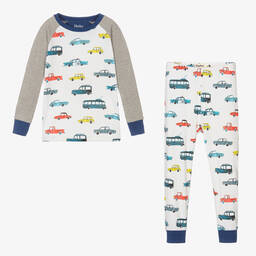 Hatley-Boys White Vehicles in the City Pyjamas | Childrensalon Outlet
