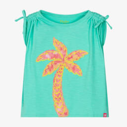 Hatley-Топ с принтом пальм для девочек аквамариновый | Childrensalon Outlet