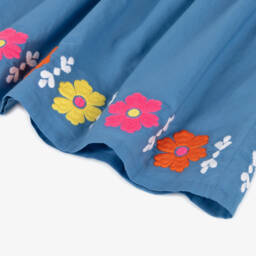 Hatley-Платье с цветочной вышивкой для девочек в лазурном цвете | Childrensalon Outlet