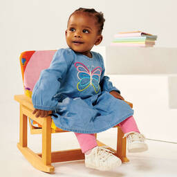 Hatley-Голубое платье из шамбре для девочек | Childrensalon Outlet