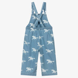 Hatley-Girls Blue Chambray Dungarees | Childrensalon Outlet