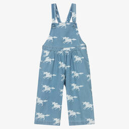 Hatley-Girls Blue Chambray Dungarees | Childrensalon Outlet