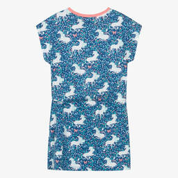 هاتلي-فستان بطبعة يونيكورن قطن لون أزرق | Childrensalon Outlet