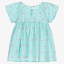 Hatley-Girls Blue Gingham Cotton Dress | Childrensalon Outlet