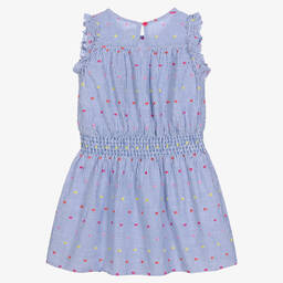 Hatley-Girls Blue & White Cotton Dress  | Childrensalon Outlet