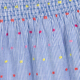 Hatley-Girls Blue & White Cotton Dress  | Childrensalon Outlet