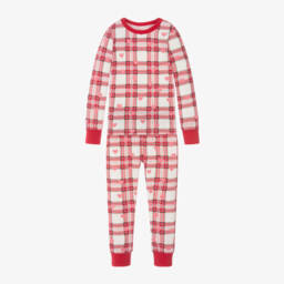Hatley-Girls Checkered Heart Cotton Pyjamas | Childrensalon Outlet