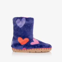 Hatley-Girls Comfy Heart Slippers | Childrensalon Outlet