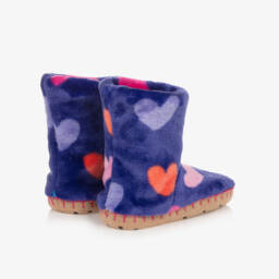 Hatley-Girls Comfy Heart Slippers | Childrensalon Outlet